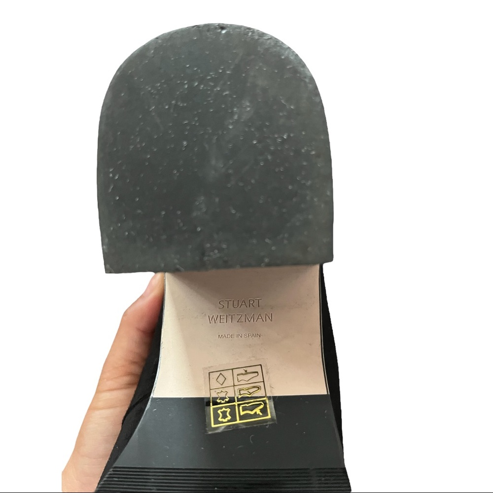 Black Suede Stuart Weitzman Boots Watson S7 - Picture 6 of 8